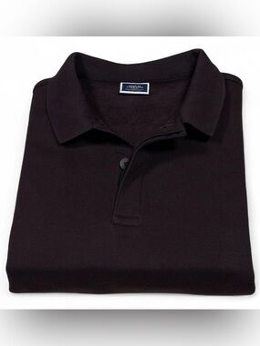 NWOT! Charles Tyrwhitt Rugby Fleece Pullover Polo Shirt in Brown Men’s Size XL